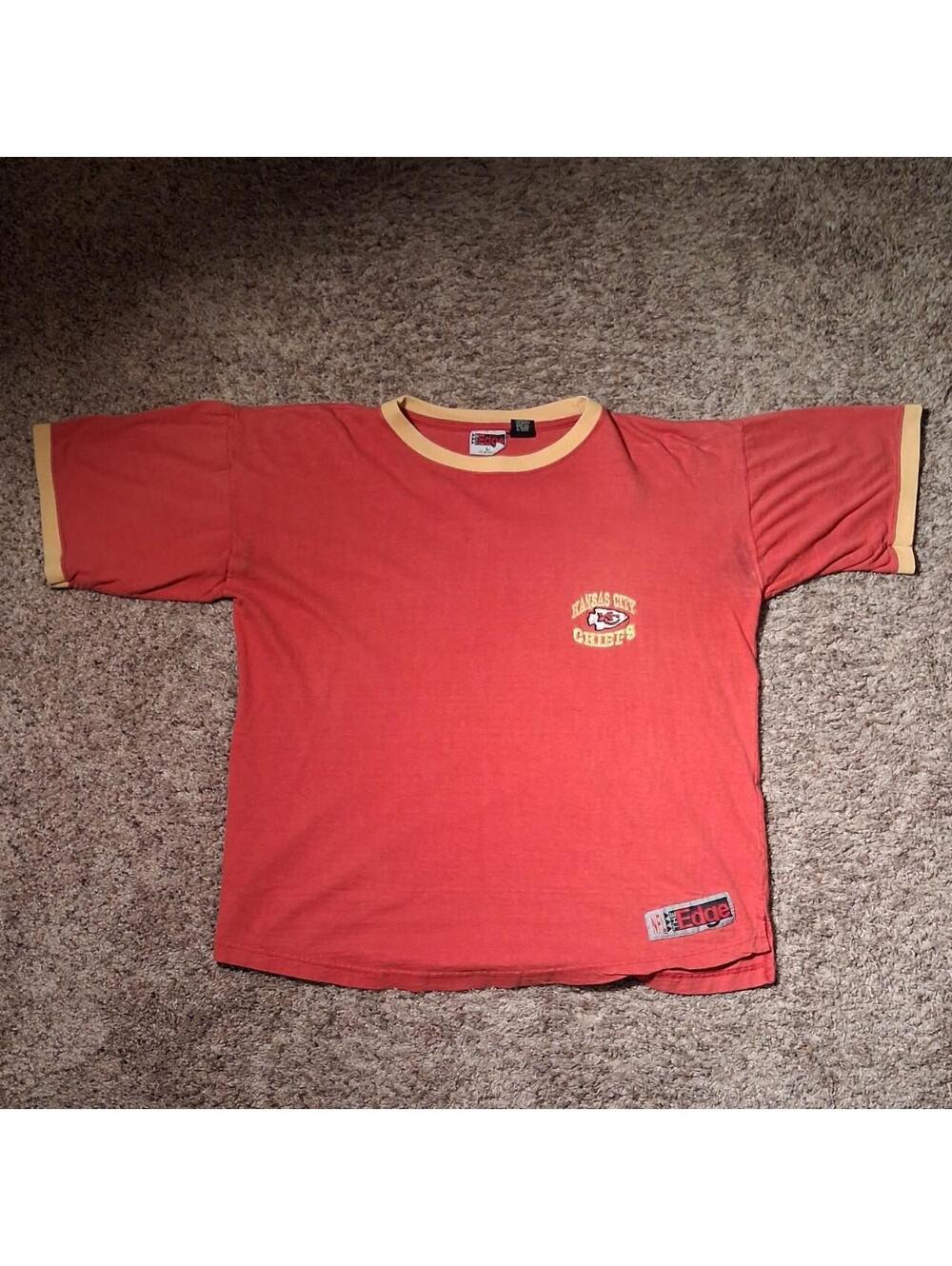 NFL Men's Red and Orange Tshirt